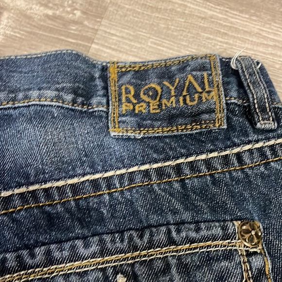 Men’s royal premium 33/30 jeans with embroidered pockets - Picture 8 of 9